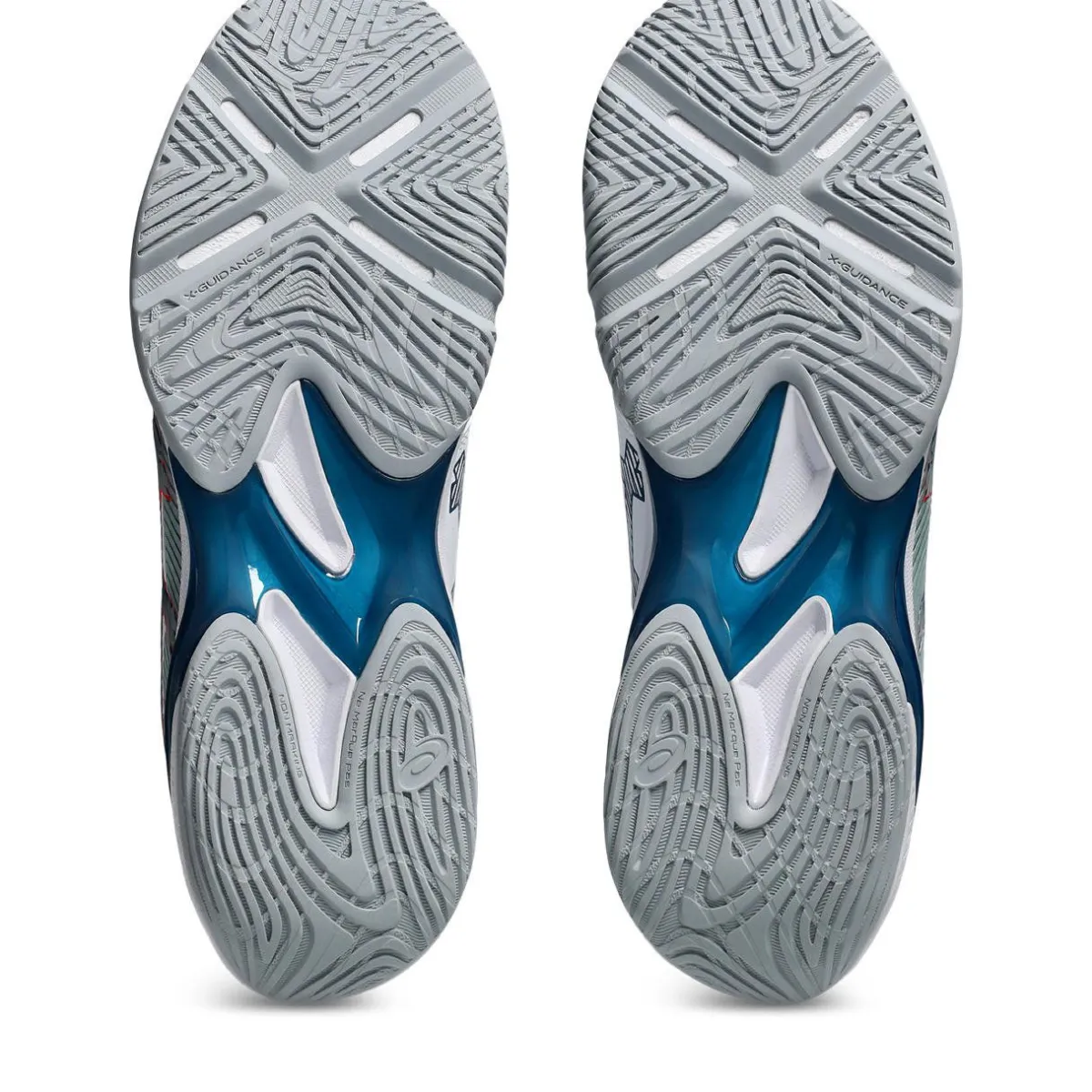 Asics Håndboldsko|Badmintonsko-Blade FF 2 Indendørssko Herre White / Mako Blue