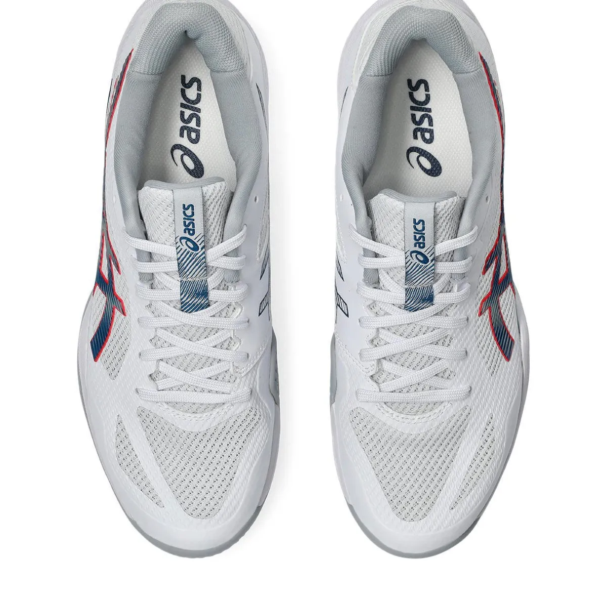 Asics Håndboldsko|Badmintonsko-Blade FF 2 Indendørssko Herre White / Mako Blue