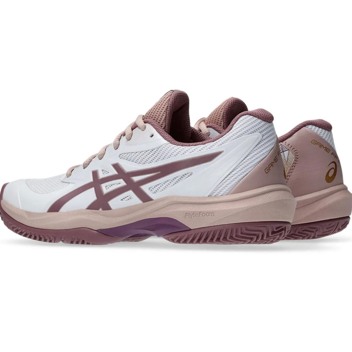 Asics Padelsko|Indendørssko-Game FF Padel Indendørssko Dame White / Purple Oxide
