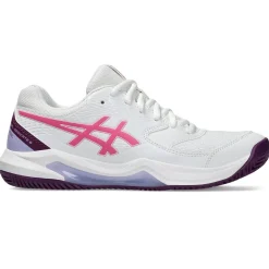 Asics Padelsko|Indendørssko-Gel-Dedicate 8 Padel Indendørssko Dame White / Dragon Fruit