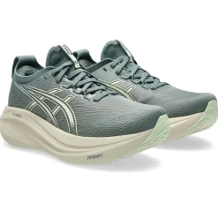 Asics Løbesko|Løbesko-Gel-Nimbus 27 Løbesko Dame Monument blue / Whisper green