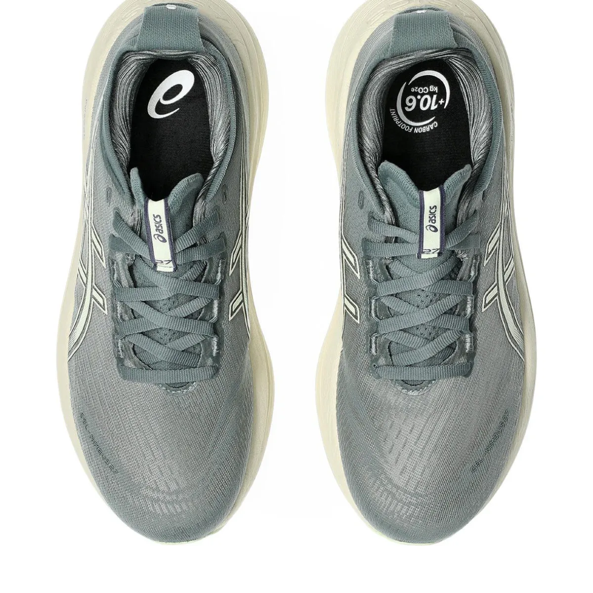 Asics Løbesko|Løbesko-Gel-Nimbus 27 Løbesko Dame Monument blue / Whisper green