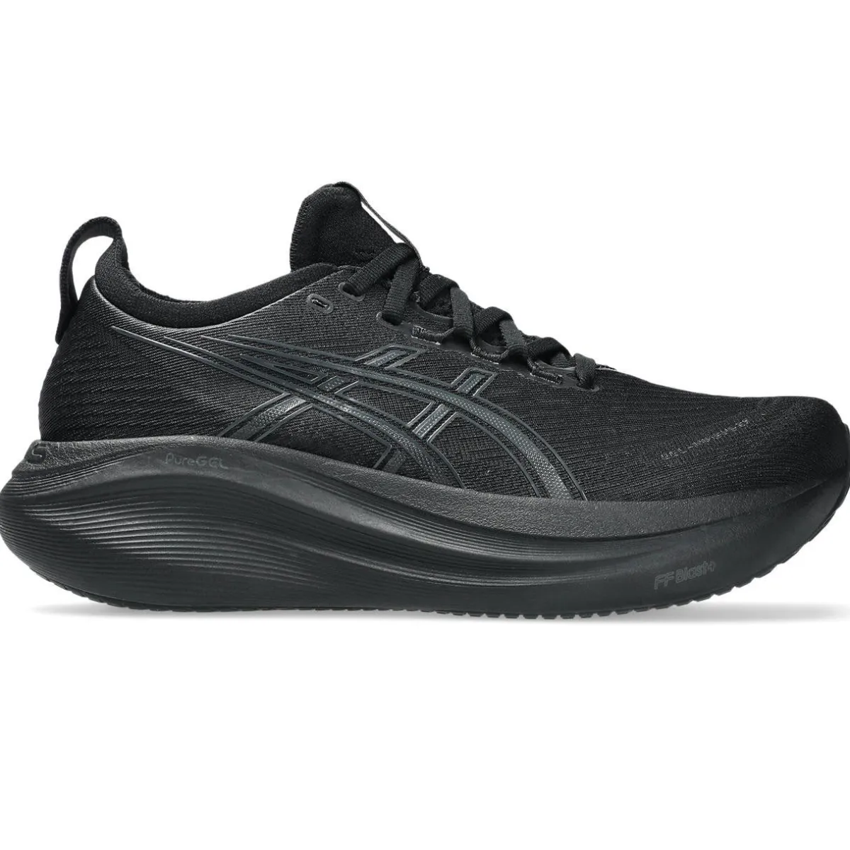 Asics Løbesko|Løbesko-Gel-Nimbus 27 Løbesko Dame Black / Graphite Grey