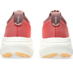 Asics Løbesko|Løbesko-Gel-Nimbus 27 Løbesko Dame  Dark Pink Clay / Orange Glow