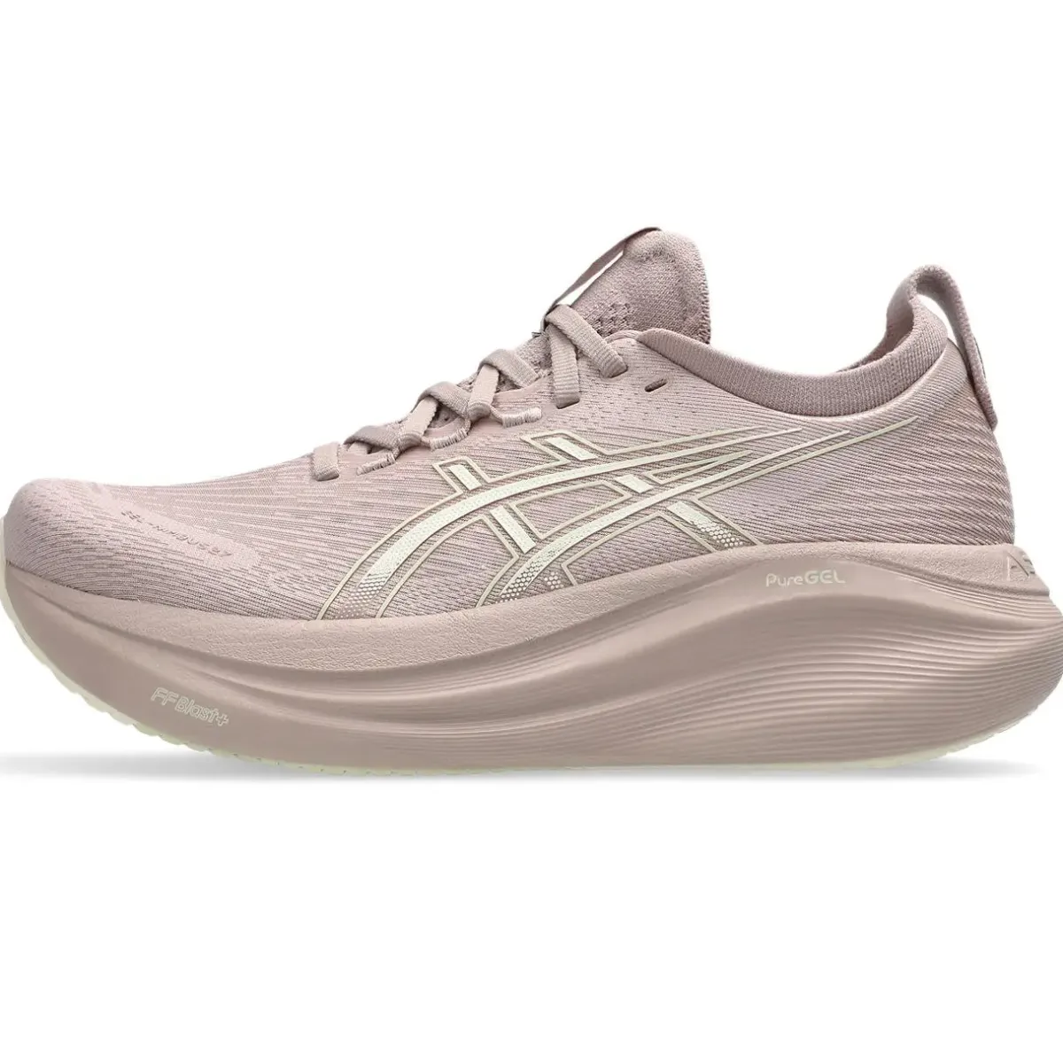 Asics Løbesko|Løbesko-Gel-Nimbus 27 Løbesko Dame Fawwn / Birch