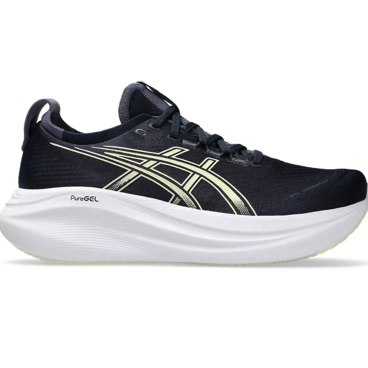 Asics Løbesko|Løbesko-Gel-Nimbus 27 Løbesko Herre Midnight / Vanilla