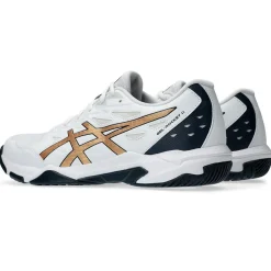 Asics Håndboldsko|Padelsko-Gel-Rocket 11 Indendørssko Herre  White / Pure Gold