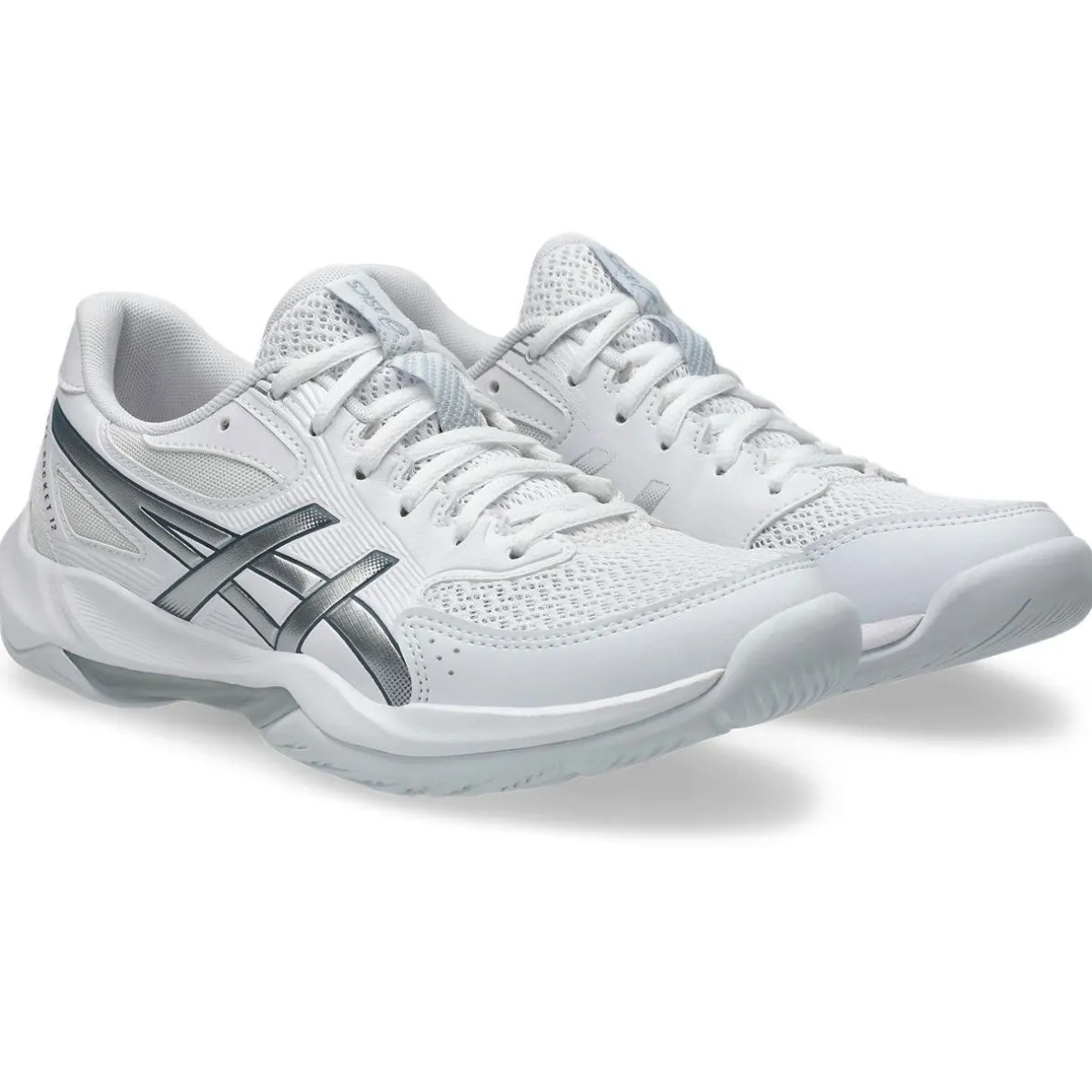 Asics Håndboldsko|Padelsko-Gel-Rocket 12 Indendørssko Dame White / Pure Silver