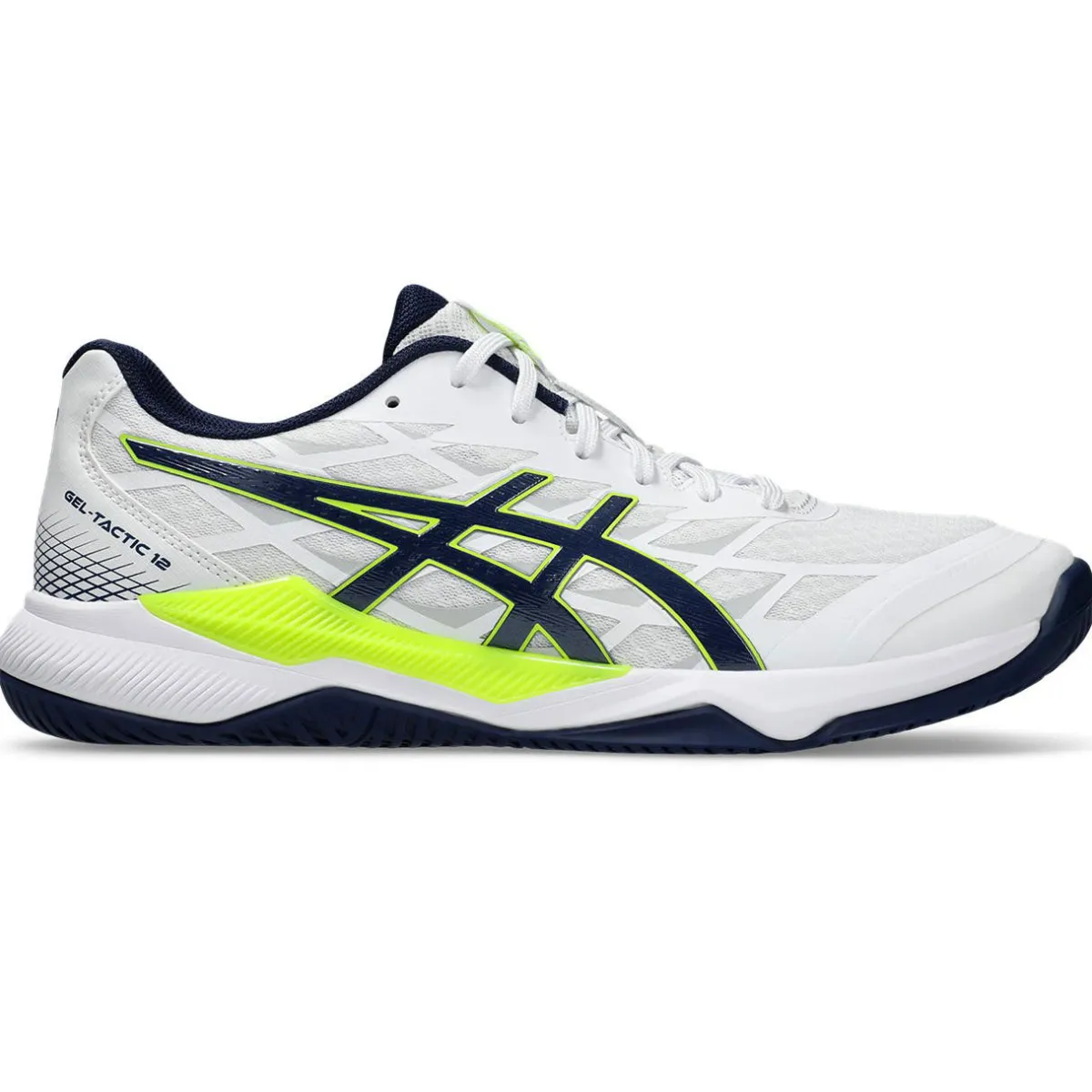 Asics Håndboldsko|Badmintonsko-Gel-Tactic 12 Indendørssko Herre White / Blue Expanse