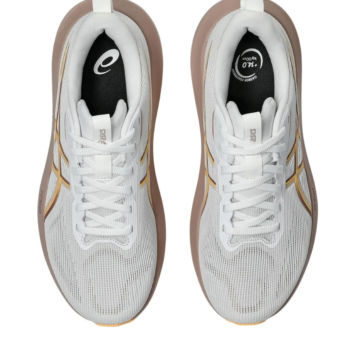 Asics Løbesko|Løbesko-GT-1000 14 Løbesko Dame White / Rubble Red