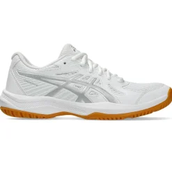 Asics Håndboldsko|Badmintonsko-Upcourt 6 Indendørssko Dame White / Pure Silver