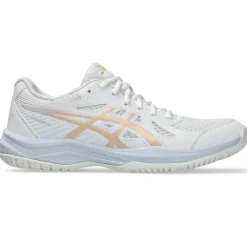 Asics Håndboldsko|Badmintonsko-Upcourt 6 Indendørssko Dame White / Champagne