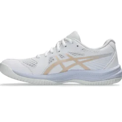 Asics Håndboldsko|Badmintonsko-Upcourt 6 Indendørssko Dame White / Champagne
