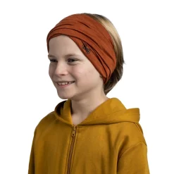 Buff Vintertøj|Vintertøj-Merino Lightweight Junior Halsedisse Børn Solid Cinnamon