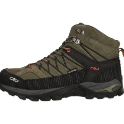 CMP Fodtøj|Vandrestøvler-Rigel Mid Trekking Herrestøvler, grøn 55ES Olive / Flame