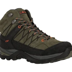 CMP Fodtøj|Vandrestøvler-Rigel Mid Trekking Herrestøvler, grøn 55ES Olive / Flame