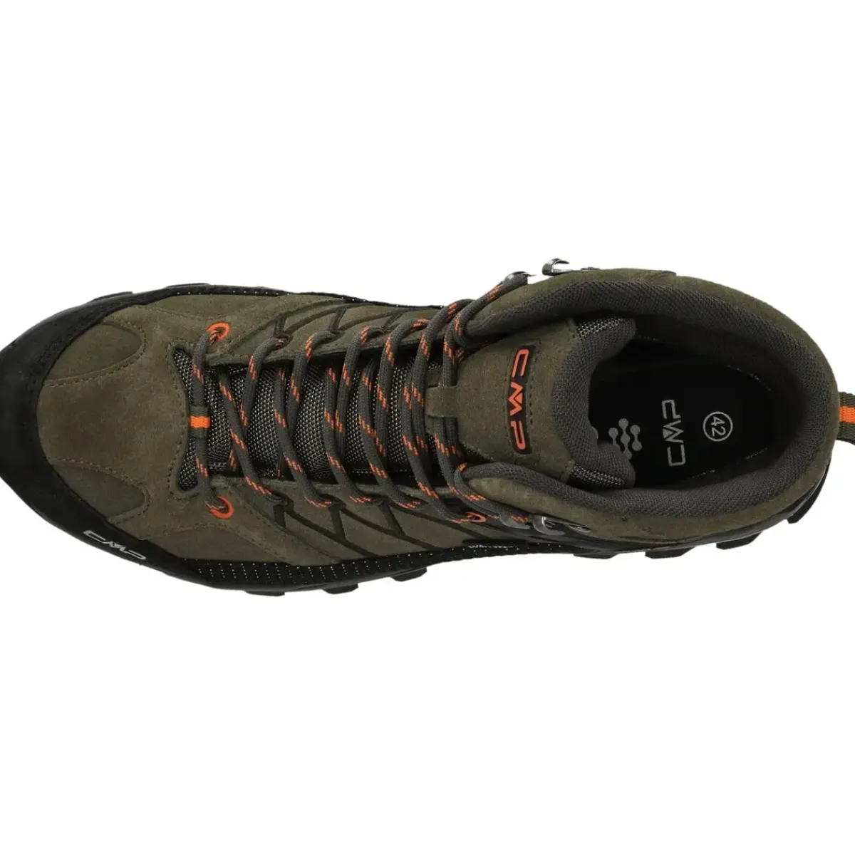 CMP Fodtøj|Vandrestøvler-Rigel Mid Trekking Herrestøvler, grøn 55ES Olive / Flame