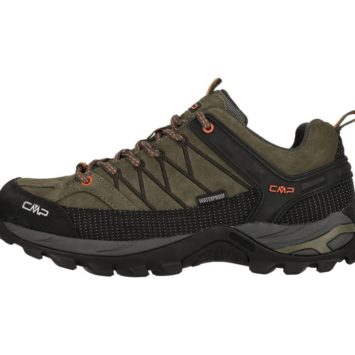 CMP Fodtøj|Vandresko-Rigel Vandtæt Vandresko Herre 55ES Olive / Flame