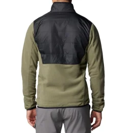 Columbia Beklædning|Outdoortøj-Basin Butte™ II Hybrid Fleecejakke Herre  Stone Green / Black