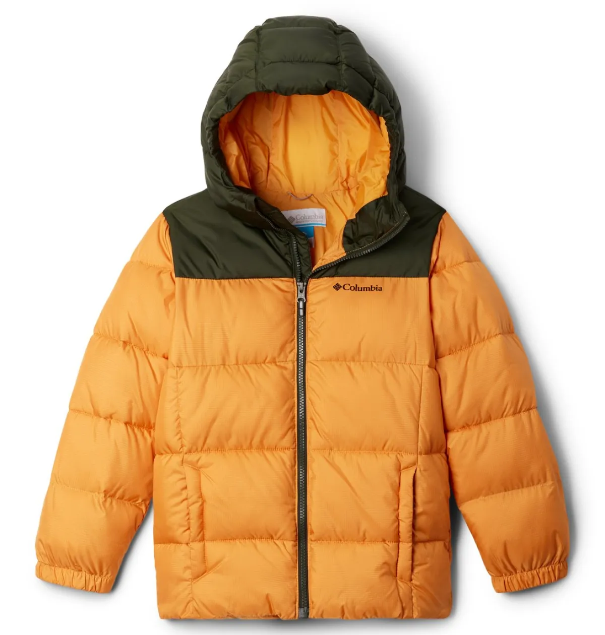 Columbia Vintertøj|Vintertøj-Puffect™ II Hooded Vinterjakke Børn Sunstone / Greenscape