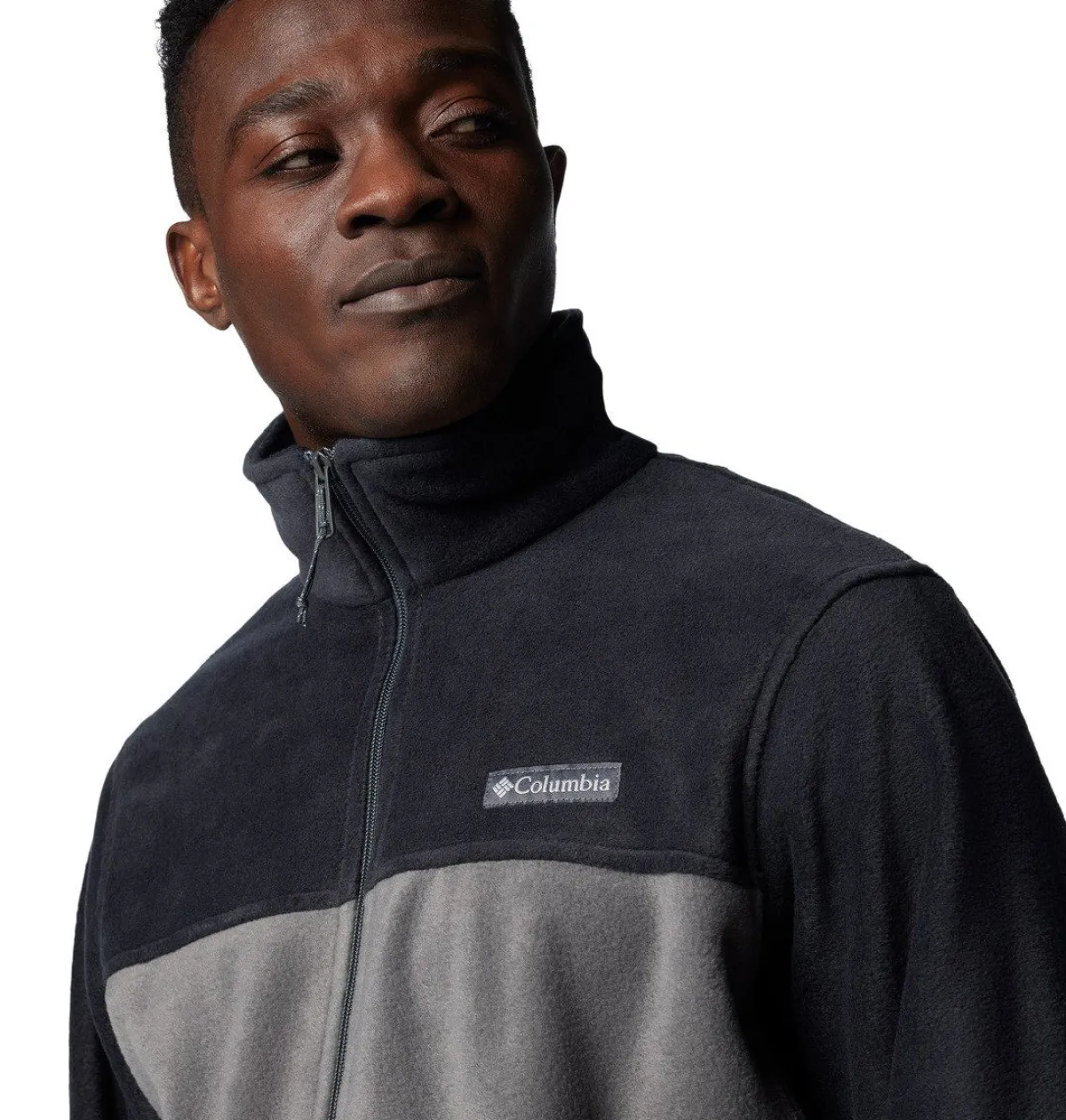 Columbia Beklædning|Outdoortøj-Steens Mountain Full Zip 2.0 Fleecejakke Herre Black / Grill