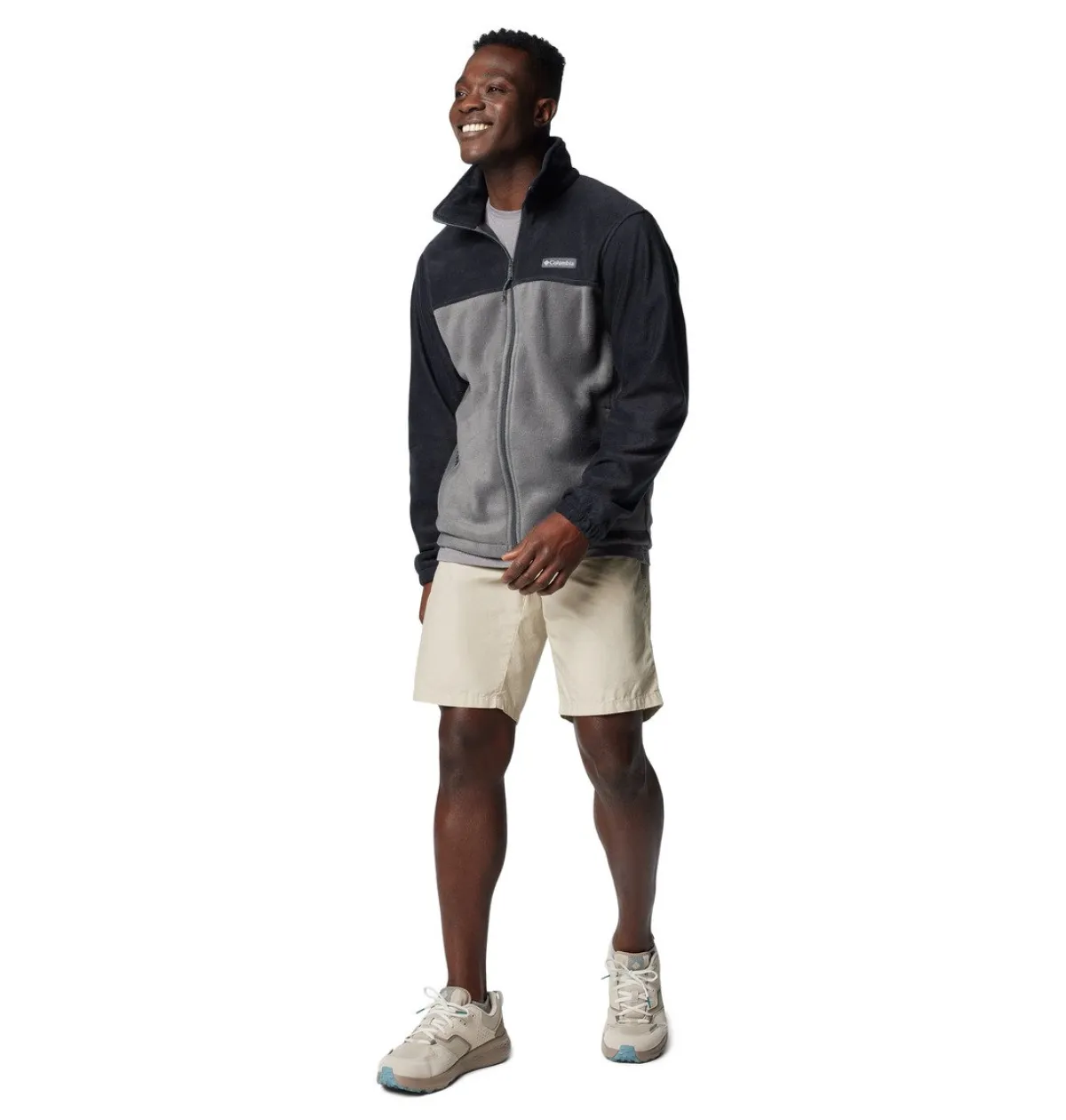 Columbia Beklædning|Outdoortøj-Steens Mountain Full Zip 2.0 Fleecejakke Herre Black / Grill