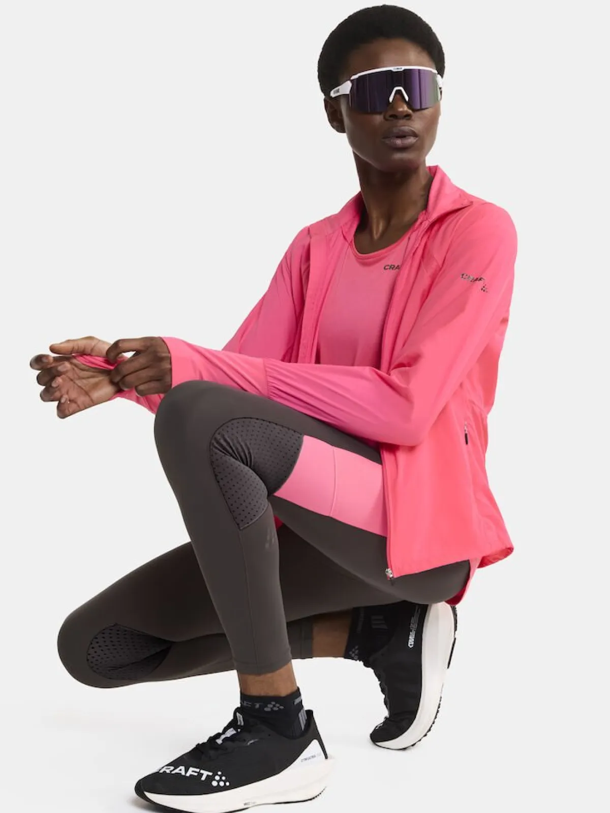 Craft Løbetøj|Løbetøj-Advanced Essence løbejakke Dame, Fuchsia