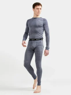 Craft Skitøj|Vintertøj-Core Merino uld Skiundertøj Herre 396200 Blaze / Melange