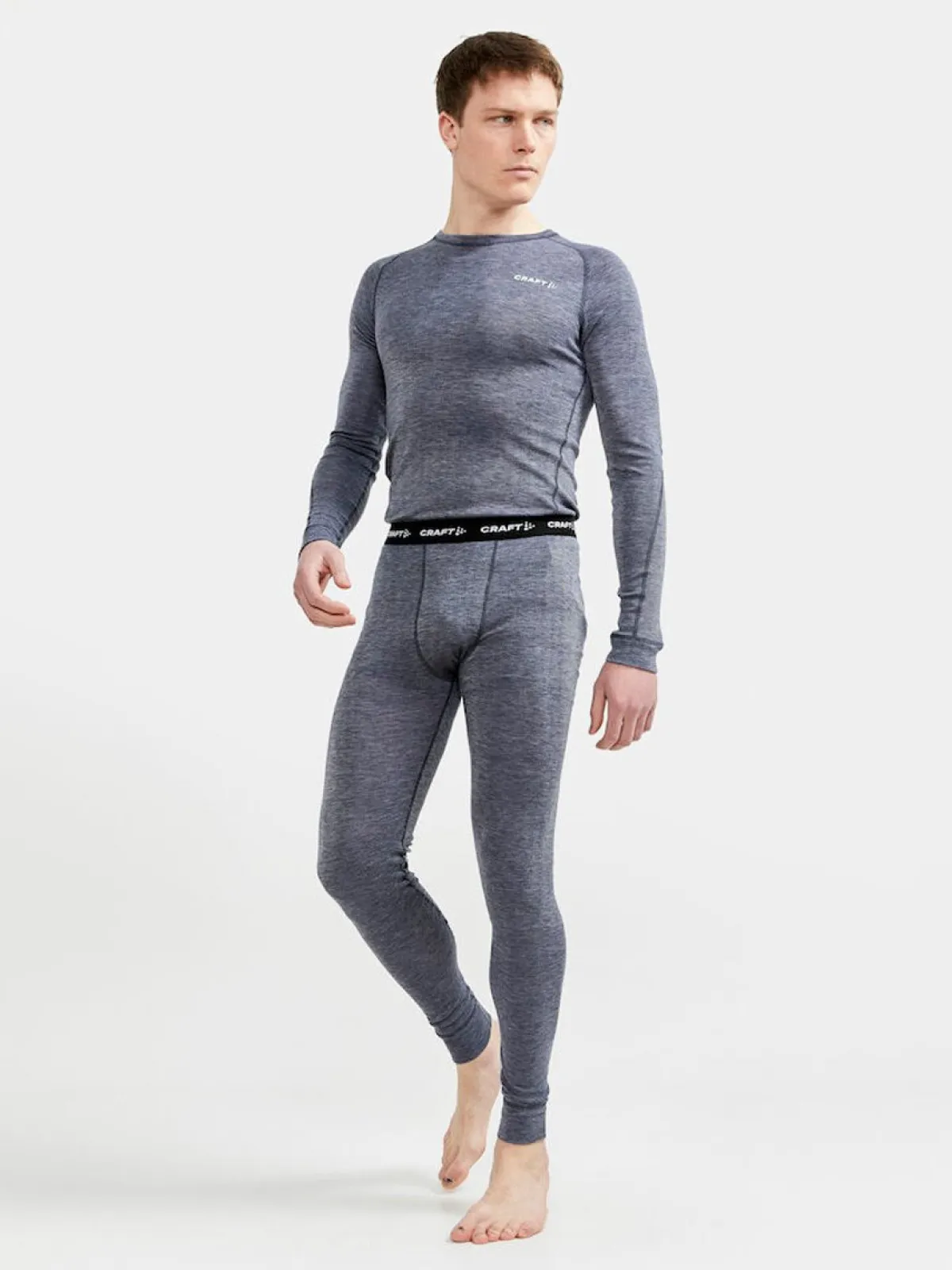 Craft Skitøj|Vintertøj-Core Merino uld Skiundertøj Herre 396200 Blaze / Melange