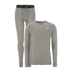 Craft Vintertøj|Løbetøj-Core Merinould Skiundertøj Herre 975000 Grey Melange 