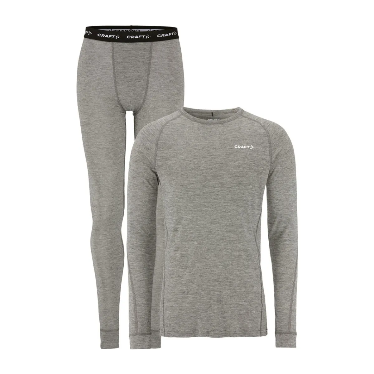 Craft Vintertøj|Løbetøj-Core Merinould Skiundertøj Herre 975000 Grey Melange