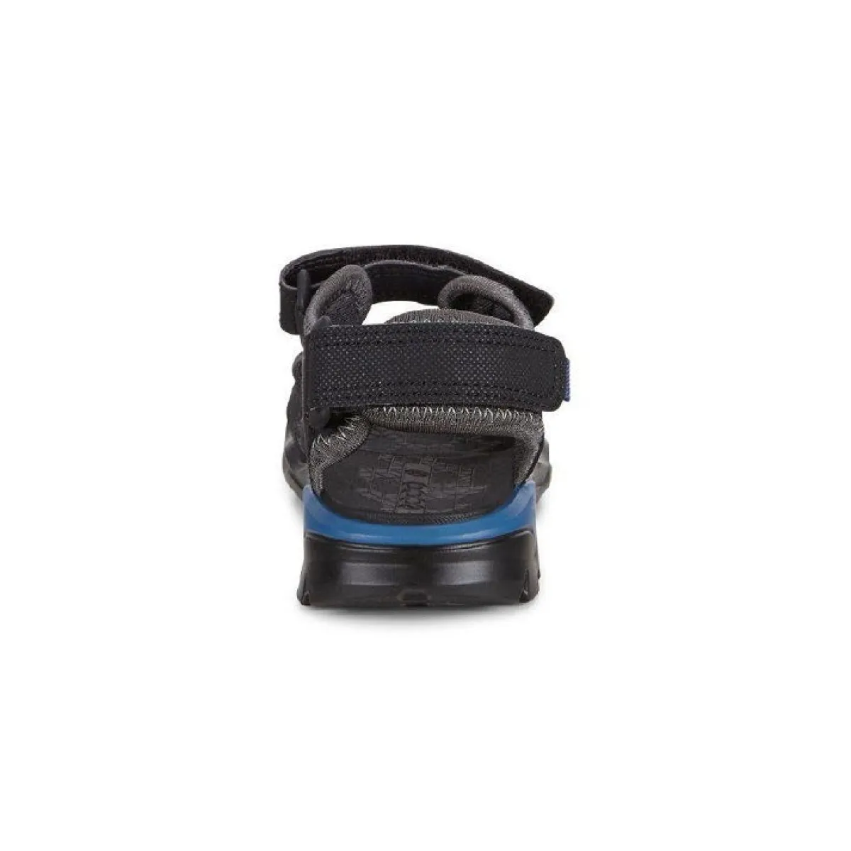 Ecco Sandaler-Biom Raft Børnesandal Black / Blue Sporty sandal i et smart design fra Ecco. Ecco Biom Raft sandal er lavet så den er utrolig let, og giver rigtig god støtte med dens ydersål lavet af PU. Der er tre velcro remme i sandalen, så man tilpasse den lige efter fodens form. En sandal med mange gode detaljer, bl.a.:- Tre justerbar velcro remme - Lavet af letvægts materialer - Ikke noget læder, så man kan gå på stranden med den- Natural Biom Motion teknologi anvendt- Ydersål i slidstærkt materiale Detaljer