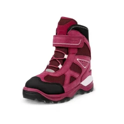 Ecco Vinterfodtøj|Vinterstøvler-Snow Mountain Vinterstøvler Børn  Black / Red Plum / Dark Ruby