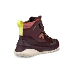 Ecco Fodtøj|Vandrestøvler-ULT-TRN Mid Waterproof Damestøvle  Fig / Fig / Petal