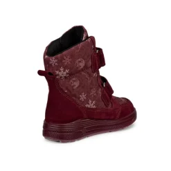 Ecco Vinterfodtøj|Vinterstøvler-Urban Snowboarder Gore-Tex Vinterstøvler Børn  Dark Ruby / Snowflake Print