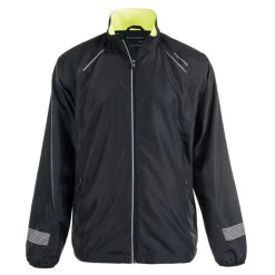 Endurance Løbetøj|Løbetøj-Earlington Løbejakke Herre Black / Safety Yellow Materiale: 100% Polyester En let løbejakke med en let polyester forring. Denne løbejakke er meget optimalt at bruge som en lag på lag løbejakke. Dette ville sige at man har en mellemlagstrøje på inden under denne jakke. Jakken er derfor en man kan bruge hele året rundt. Løbejakke med mange gode detaljer, bl.a.:- Gennemgående YKK lynlås- Refleksdetaljer gør man bliver set i trafikken- 2 lommer ved front- Elastikkant ved ærmer Detaljer