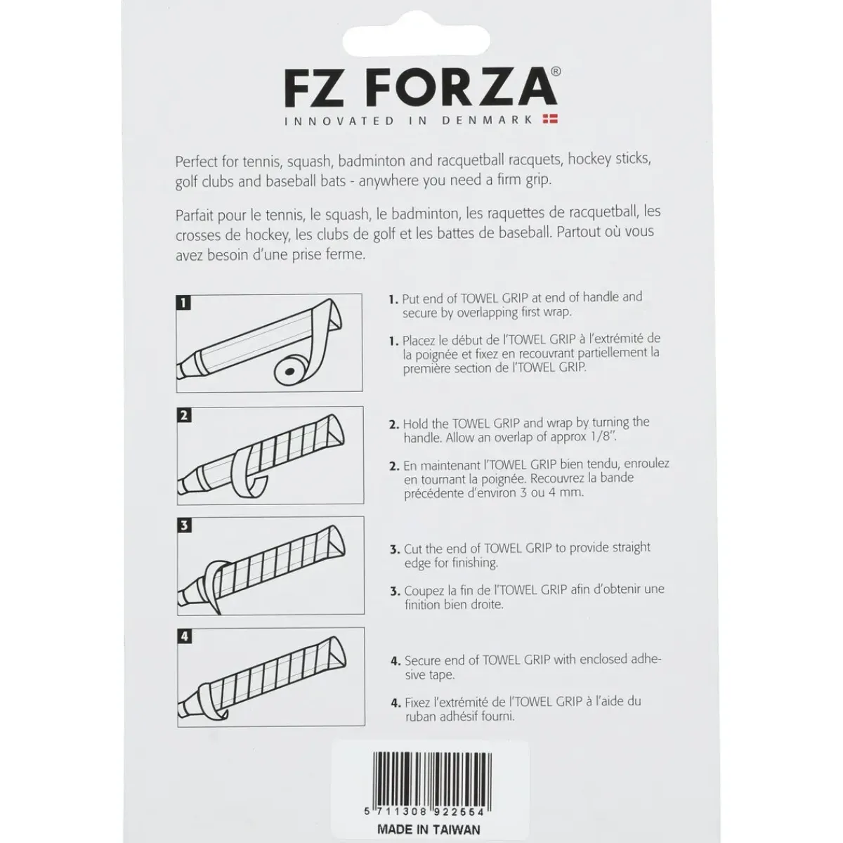 FZ Forza Padeludstyr|Tennisudstyr-Towel Grip 2-pak