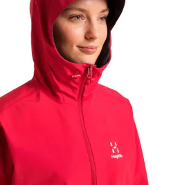 Haglöfs Regntøj|Regntøj-Haglófs Betula GTX Regnjakke Dame, scarlet red  Scarlet Red