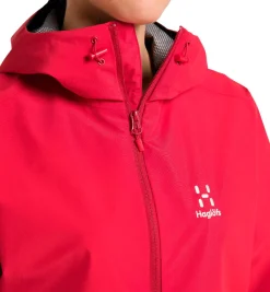 Haglöfs Regntøj|Regntøj-Haglófs Betula GTX Regnjakke Dame, scarlet red  Scarlet Red