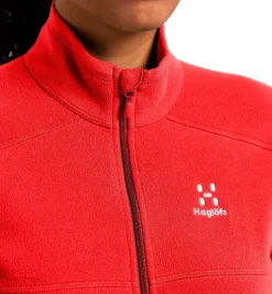 Haglöfs Beklædning|Skitøj-Buteo Fleecetrøje Dame, poppy red