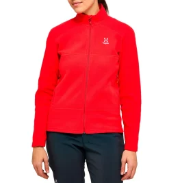 Haglöfs Beklædning|Skitøj-Buteo Fleecetrøje Dame, poppy red