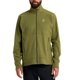 Haglöfs Beklædning|Vintertøj-Buteo Fleecetrøje Herre, oliven grøn