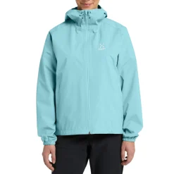 Haglöfs Regntøj|Regntøj-Buteo Regnjakke Dame, frost blue