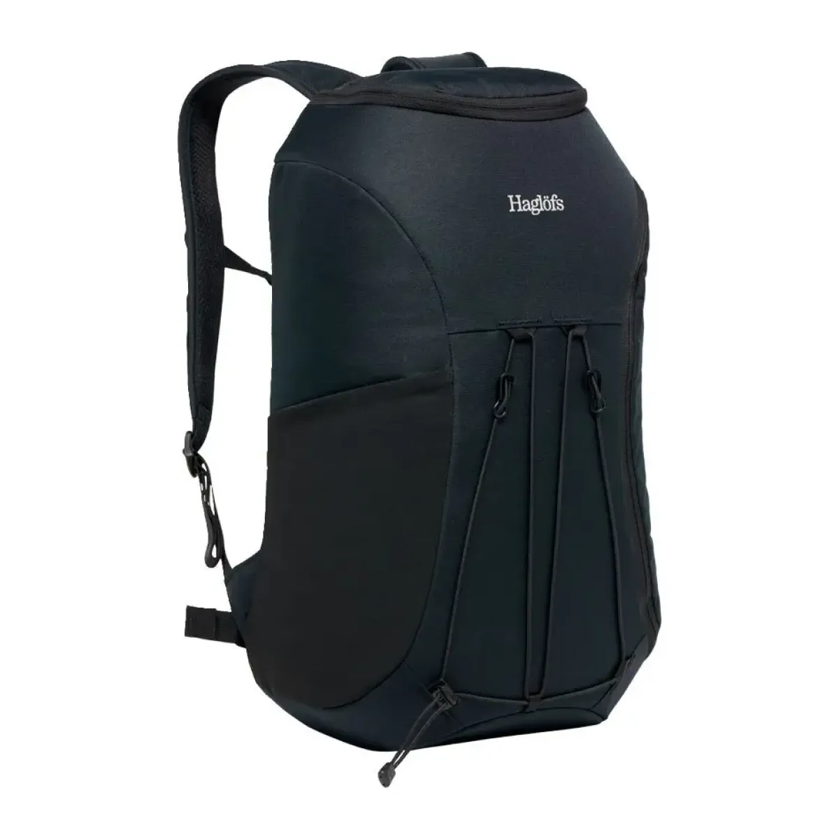 Haglöfs Rygsække|Udstyr-Corker Large - True Black True BlackVægt: 678 gramVolumen: 24 literMål LxDxB: 49 x 30x 20En innovativt designet og karakteristisk dagtursrygsæk i høj kvalitet til unge eventyrere. Fremstillet af genanvendte, beskyttende stoffer. Indholdet i Corker er let at komme til via en smart, stor åbning i siden, der giver god adgang til - og et let overblik over - alt, hvad der er pakket ned i den. Robust opbygning, der forhindrer rygsækken i at falde sammen.Specifikationer:- 100% genanvendt hovedbestanddel, vejrbestandigt og meget holdbart stof- Stor åbning i siderummet, der giver god adgang og overblik over indholdet- En mindre lynlåslomme inde i hovedrummet- Box-facon: forhindrer rygsækken i at falde sammen- Navn og adresselabel trykt indvendigt i rygsækken- En strækbar sidelomme, der kan udvides, til vandflaske eller ekstra udstyr- Anatomisk formede skulderremme Brystrem med brudsikkert sikkerhedsspænde- Ekstern strop for lettere adgang til ting såsom tøj- Reflekslogo for god synlighed- Store lynlåsstrop, der er lette at få fat i- Håndtag i toppen, der er let at gribe fat i- Overfladerne er imprægneret med DWR uden fluorocarbon: hjælper med at holde vand og smuds borteDetaljer