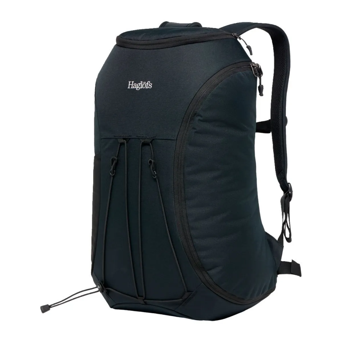 Haglöfs Rygsække|Udstyr-Corker Large - True Black True BlackVægt: 678 gramVolumen: 24 literMål LxDxB: 49 x 30x 20En innovativt designet og karakteristisk dagtursrygsæk i høj kvalitet til unge eventyrere. Fremstillet af genanvendte, beskyttende stoffer. Indholdet i Corker er let at komme til via en smart, stor åbning i siden, der giver god adgang til - og et let overblik over - alt, hvad der er pakket ned i den. Robust opbygning, der forhindrer rygsækken i at falde sammen.Specifikationer:- 100% genanvendt hovedbestanddel, vejrbestandigt og meget holdbart stof- Stor åbning i siderummet, der giver god adgang og overblik over indholdet- En mindre lynlåslomme inde i hovedrummet- Box-facon: forhindrer rygsækken i at falde sammen- Navn og adresselabel trykt indvendigt i rygsækken- En strækbar sidelomme, der kan udvides, til vandflaske eller ekstra udstyr- Anatomisk formede skulderremme Brystrem med brudsikkert sikkerhedsspænde- Ekstern strop for lettere adgang til ting såsom tøj- Reflekslogo for god synlighed- Store lynlåsstrop, der er lette at få fat i- Håndtag i toppen, der er let at gribe fat i- Overfladerne er imprægneret med DWR uden fluorocarbon: hjælper med at holde vand og smuds borteDetaljer