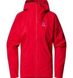 Haglöfs Regntøj|Regntøj-Korp Proof Regnjakke Dame, bright red  5RA - Bright red