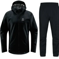 Haglöfs Regntøj|Regntøj-Korp Proof Regnsæt Herre, true black  2C5 True Black