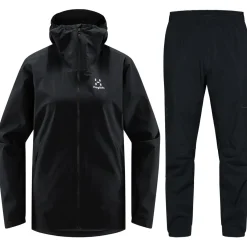 Haglöfs Regntøj|Regntøj-Korp Proof Regnsæt Dame, true black  2C5 True Black