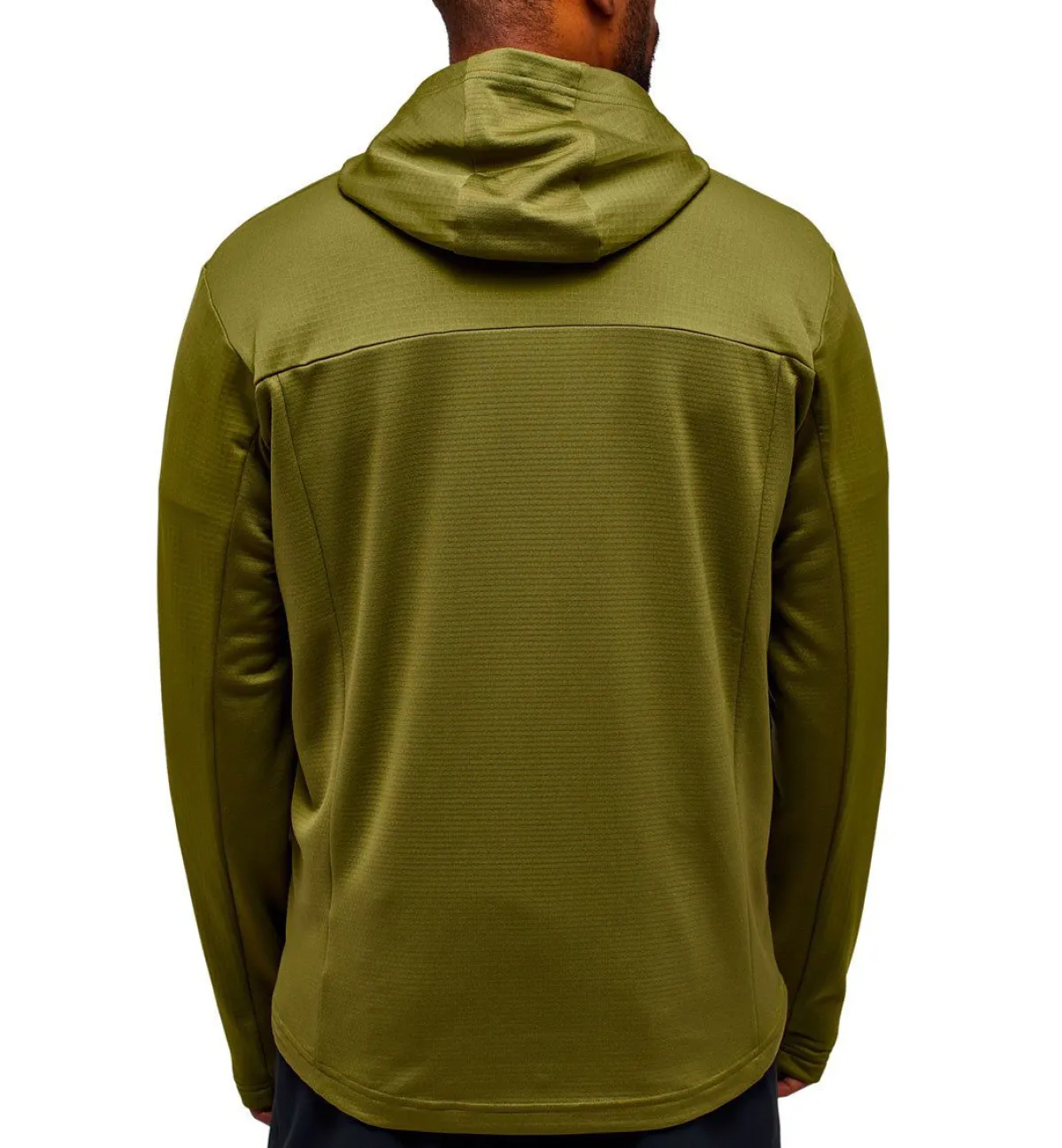 Haglöfs Vintertøj|Beklædning-Lark Hood Midlayer Trøje Herre, oliven OlivenVægt: 429 gramMateriale: Strikket stof, 93% genanvendt polyester, 7% elastan (Bluesign® godkendt)Haglöfs Lark Hood er en alsidig og komfortabel hoodie, skabt til hverdagsbrug og udendørsaktiviteter. Den har en justerbar hætte, som giver ekstra beskyttelse mod vind og vejr, samt en rummelig kængurulomme til opbevaring af småting eller til at varme hænderne. Ribkanter ved ærmer og talje sikrer en god pasform, og det klassiske design gør den nem at style til ethvert outfit.Lark Hood er et fremragende valg for dem, der søger en enkel, funktionel og stilfuld trøje, der kan bruges til både afslapning og aktivitet året rundt.Detaljer