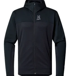 Haglöfs Vintertøj|Outdoortøj-Lark Hood Midlayer Trøje Herre, sort